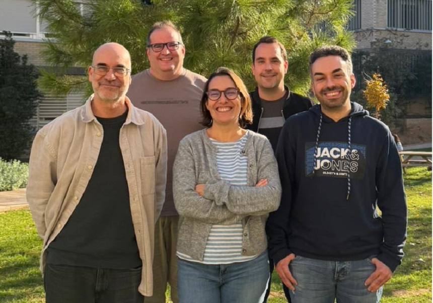 (From left to right). Enrique Lanuza, Vicente Herranz, Carmen Agustín, José Vicente Torres and Rafael Esteve.